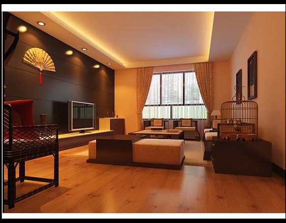 Stylish Living room Model Free Download